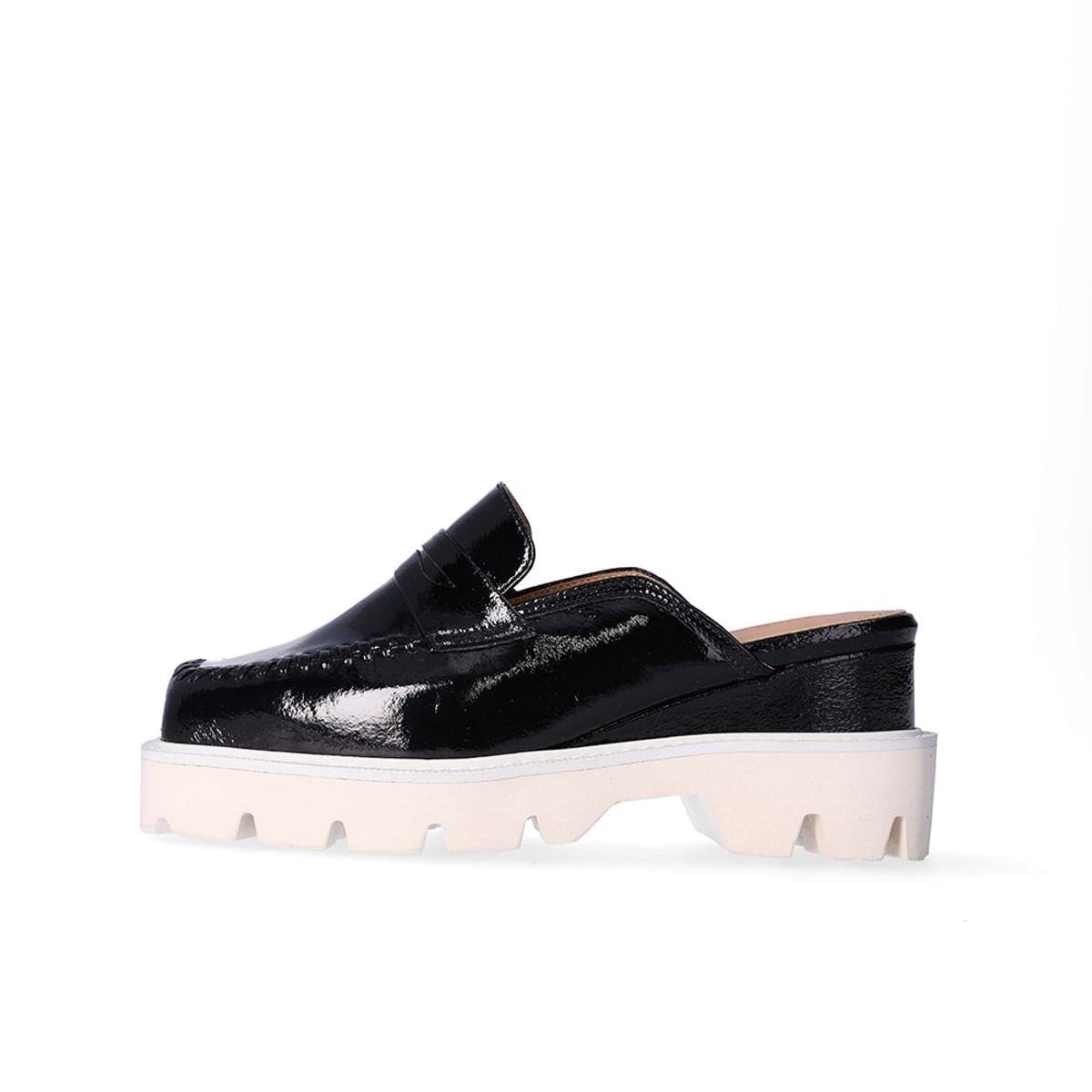 누스미크(NUOSMIQ) PUKA Platform Bloafer Black