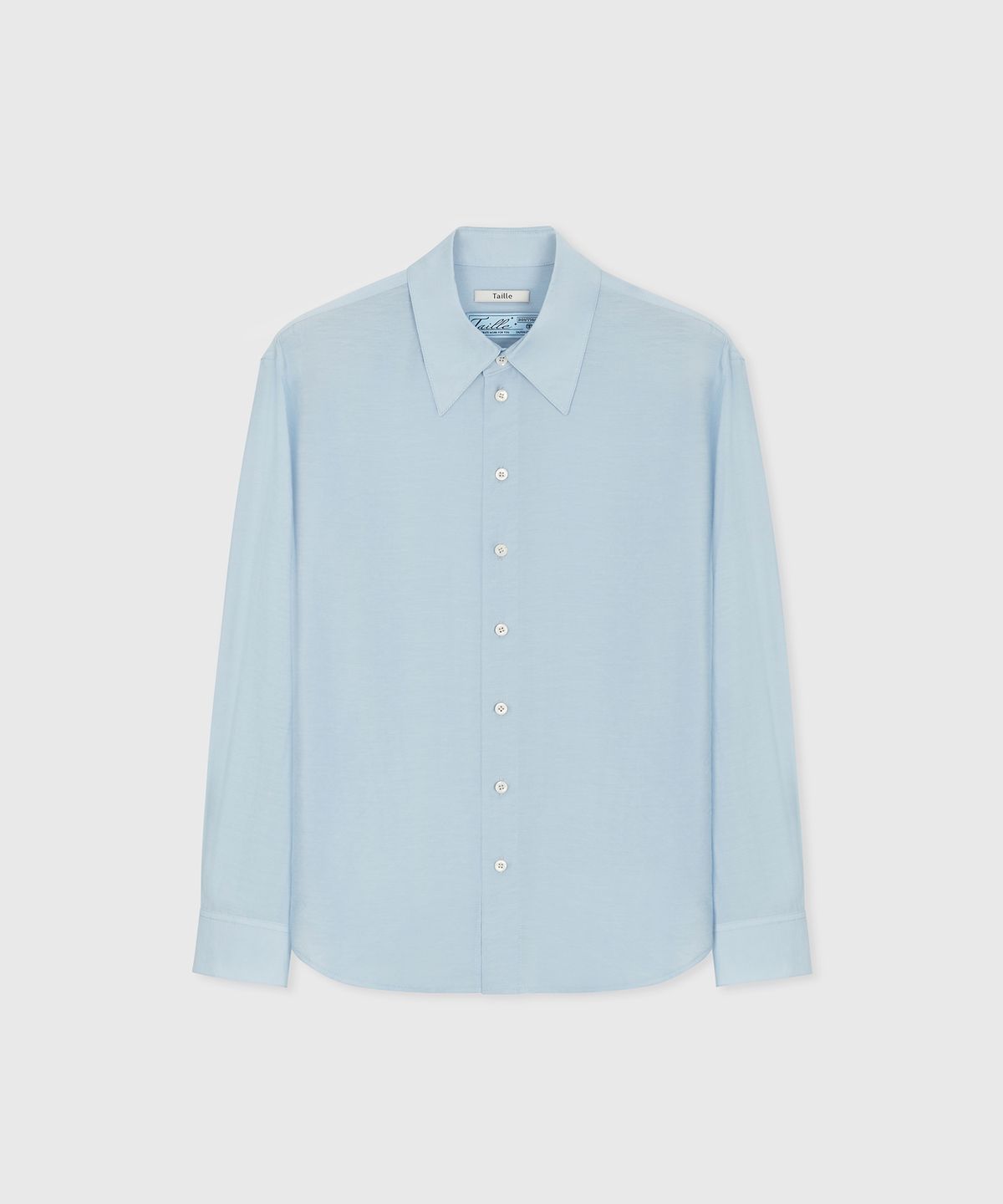 타일레(TAILLE) VOILE BLANCHE COMO SHIRT LAGUNA BLUE