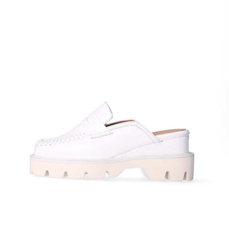 PUKA Platform Bloafer White
