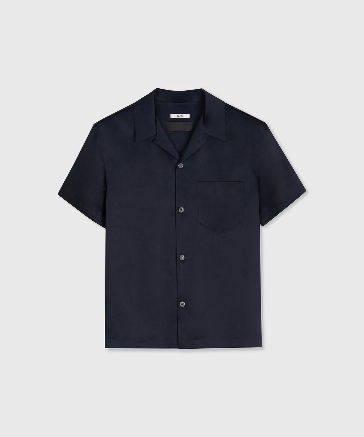 타일레(TAILLE) RIVIERA SATIN SHIRT INK NAVY