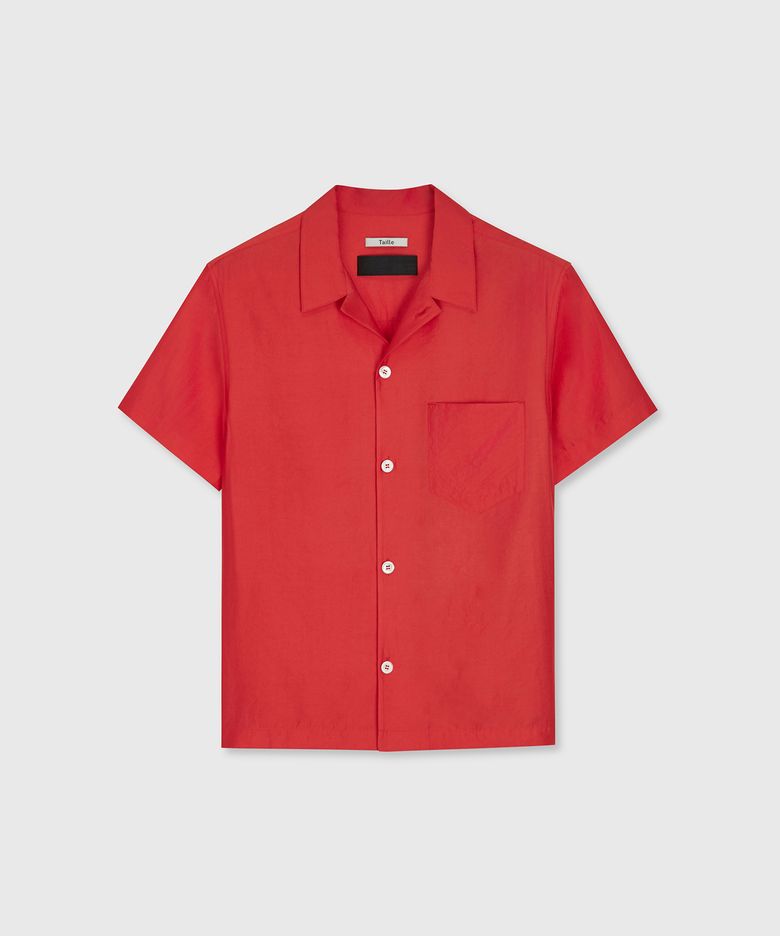 RIVIERA BATISTE SHIRT ROUGE