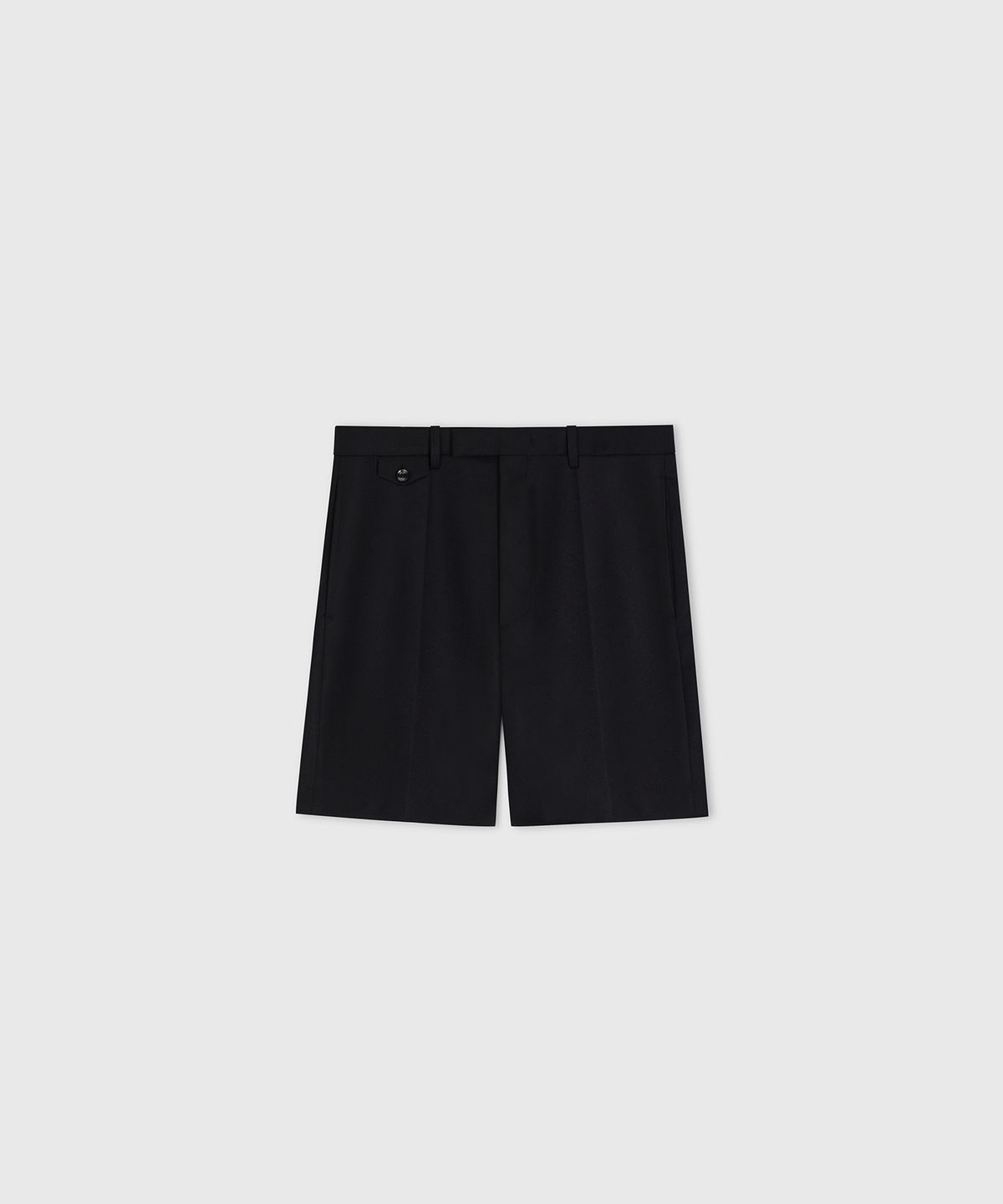 타일레(TAILLE) DROP WOOL TAILORED BERMUDA PANTS BLACK