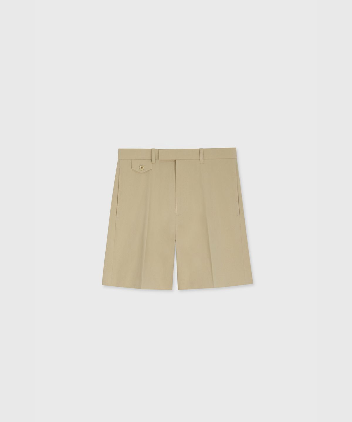 타일레(TAILLE) DROP COTTON TAILORED BERMUDA PANTS DUNE