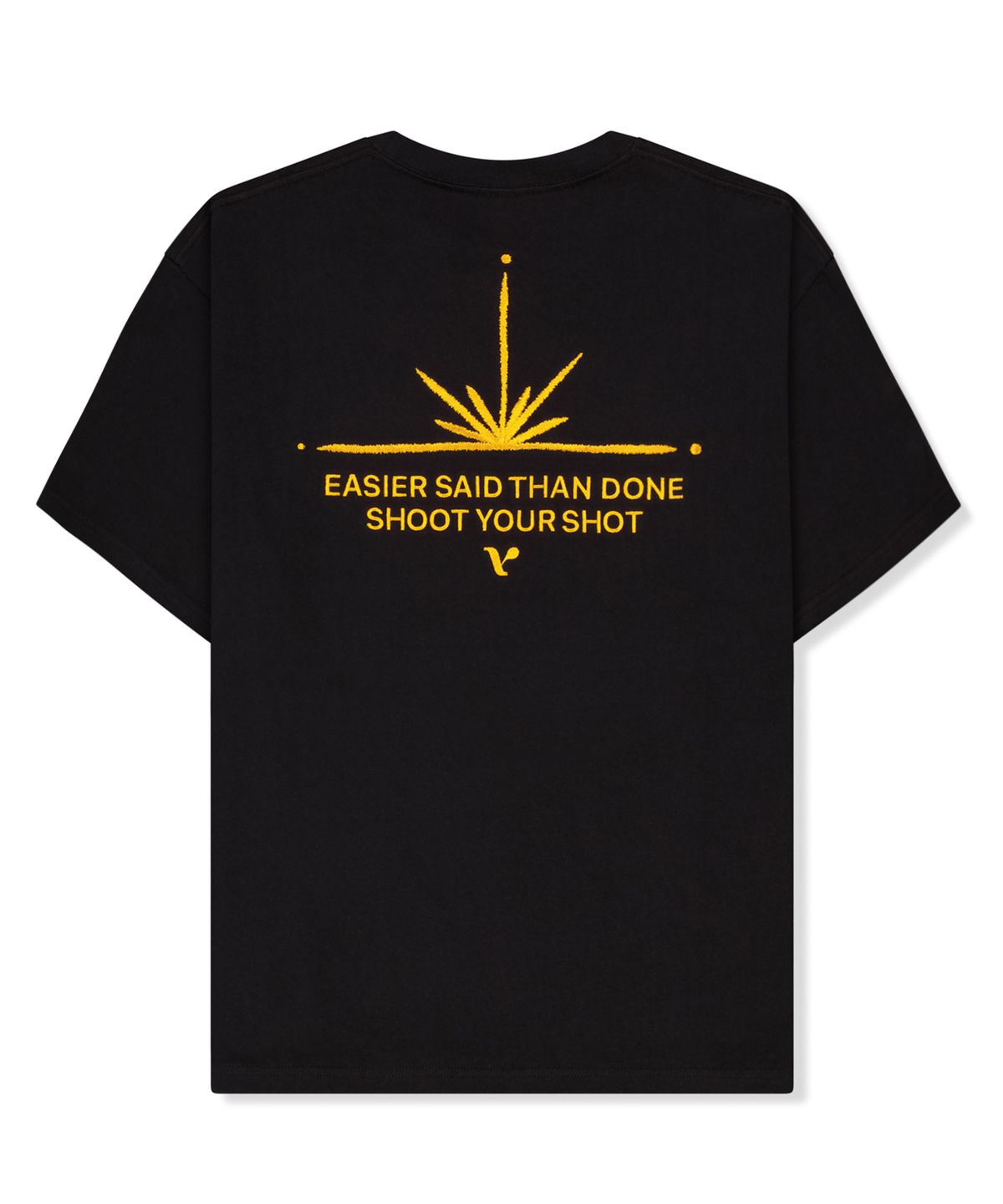 베스티리아(VESTIRYA) Solar back Grahpic T-shirts Black