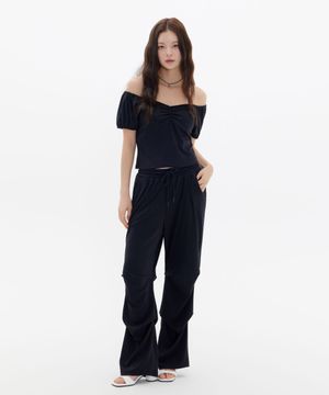 원마일 셔링 트레이닝 세트 - 블랙