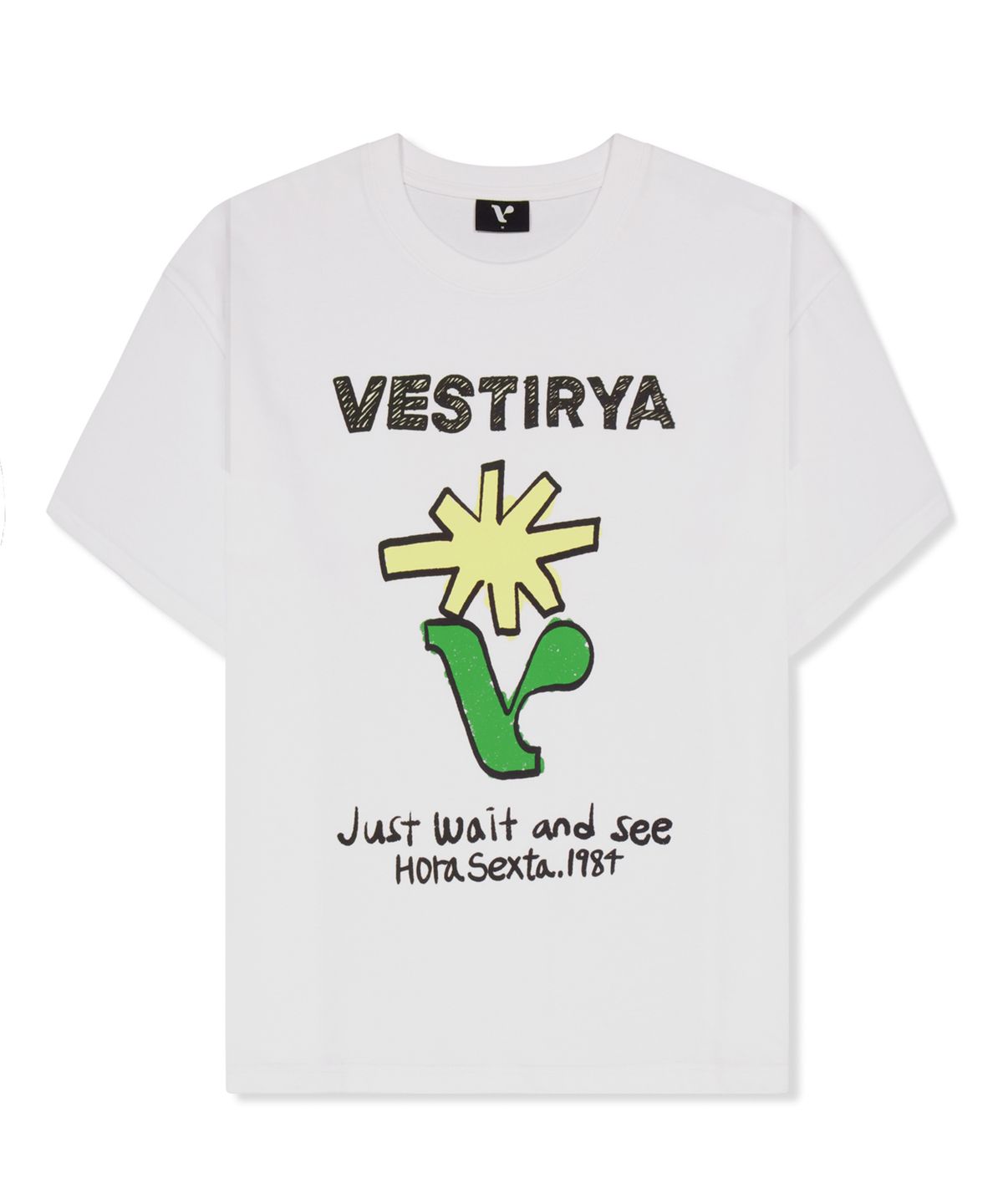 베스티리아(VESTIRYA) V-Root Blossom T-shirts White