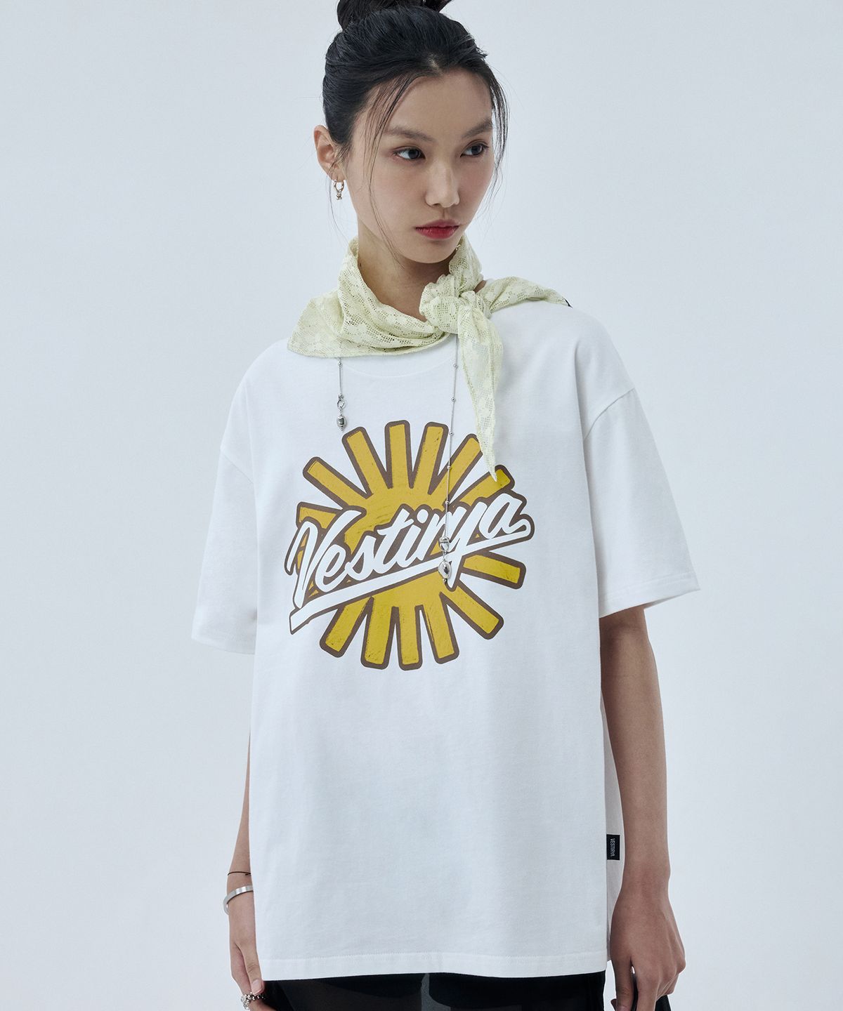 베스티리아(VESTIRYA) Sunbeam Logo T-shirts White