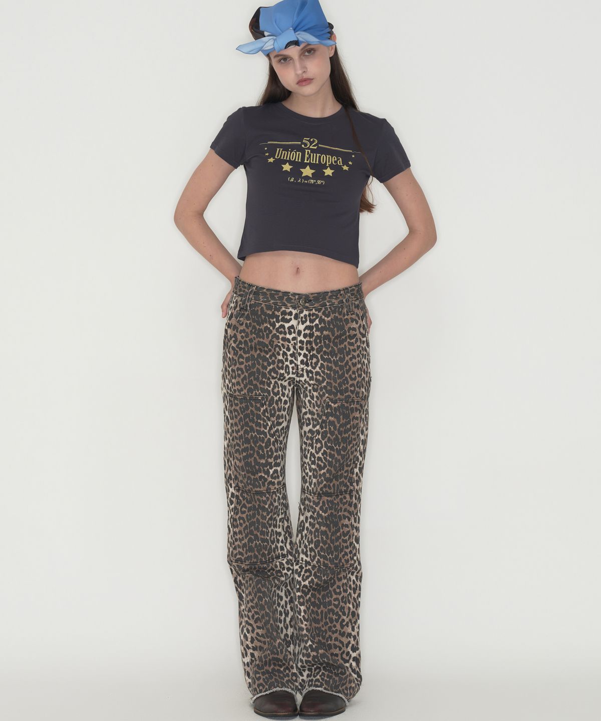 떨스티클럽(THIRSTYCLUB) Double knee pants - Leopard