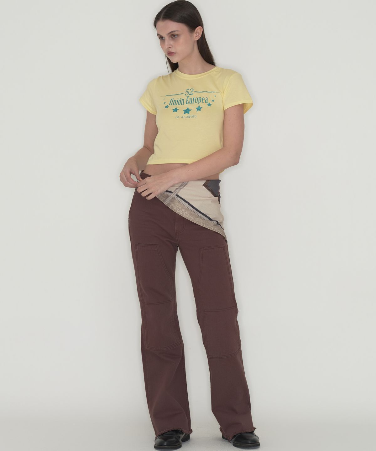떨스티클럽(THIRSTYCLUB) Double knee pants - Brown