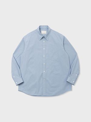 COTTON TYPEWRITER COMFORT SHIRT (SAX BLUE)