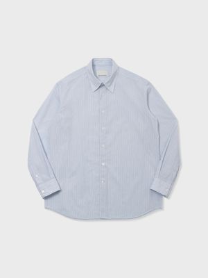 COTTON PINCORD TAPERED SHIRT (BLUE)