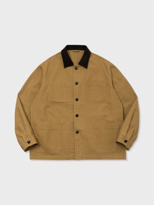 COTTON CANVAS WORK JACKET (CAMEL)