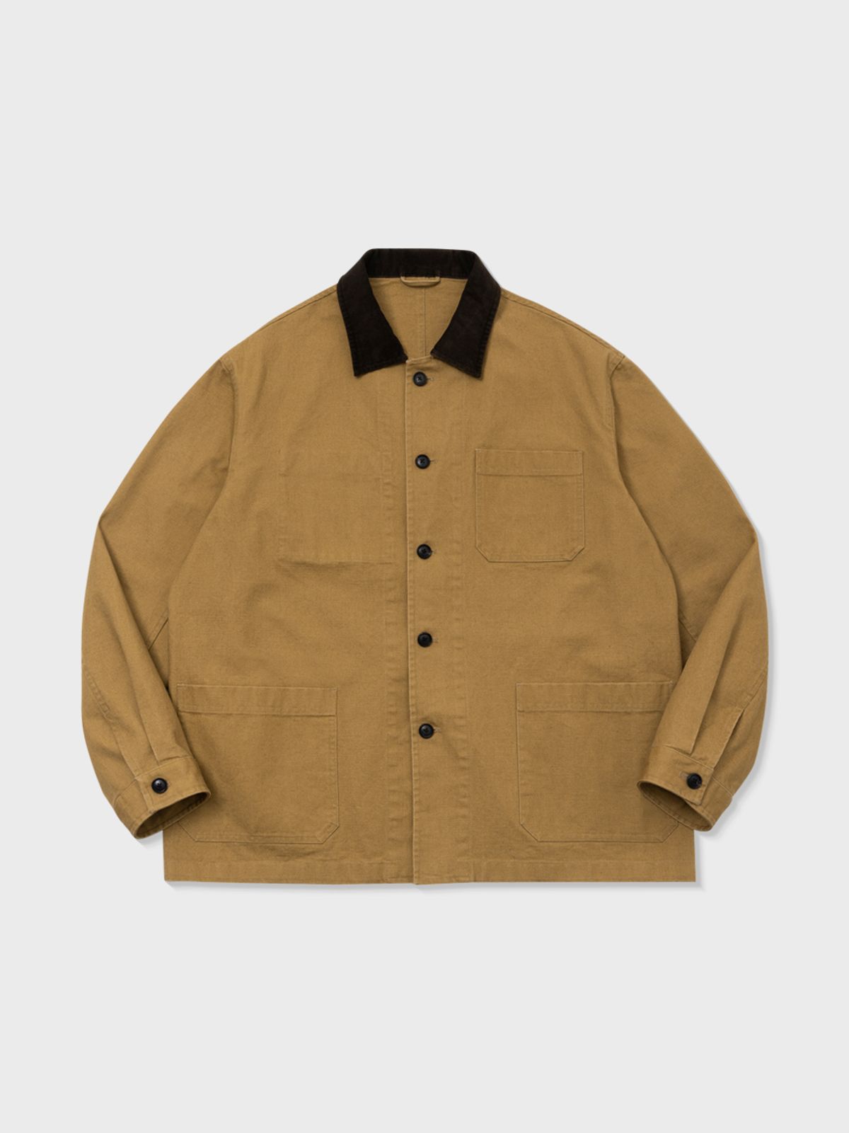 아틀리에 델디오(ATELIER DELDIO) COTTON CANVAS WORK JACKET (CAMEL)