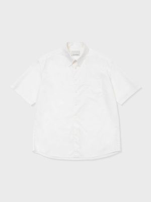 COTTON TYPEWRITER SHORT SLEEVE SHIRT (WHITE)