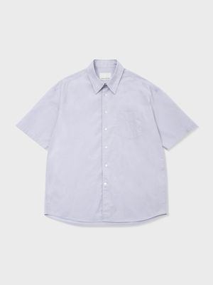 COTTON TYPEWRITER SHORT SLEEVE SHIRT (LAVENDER)