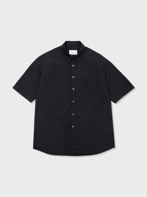 COTTON TYPEWRITER SHORT SLEEVE SHIRT (BLACK)