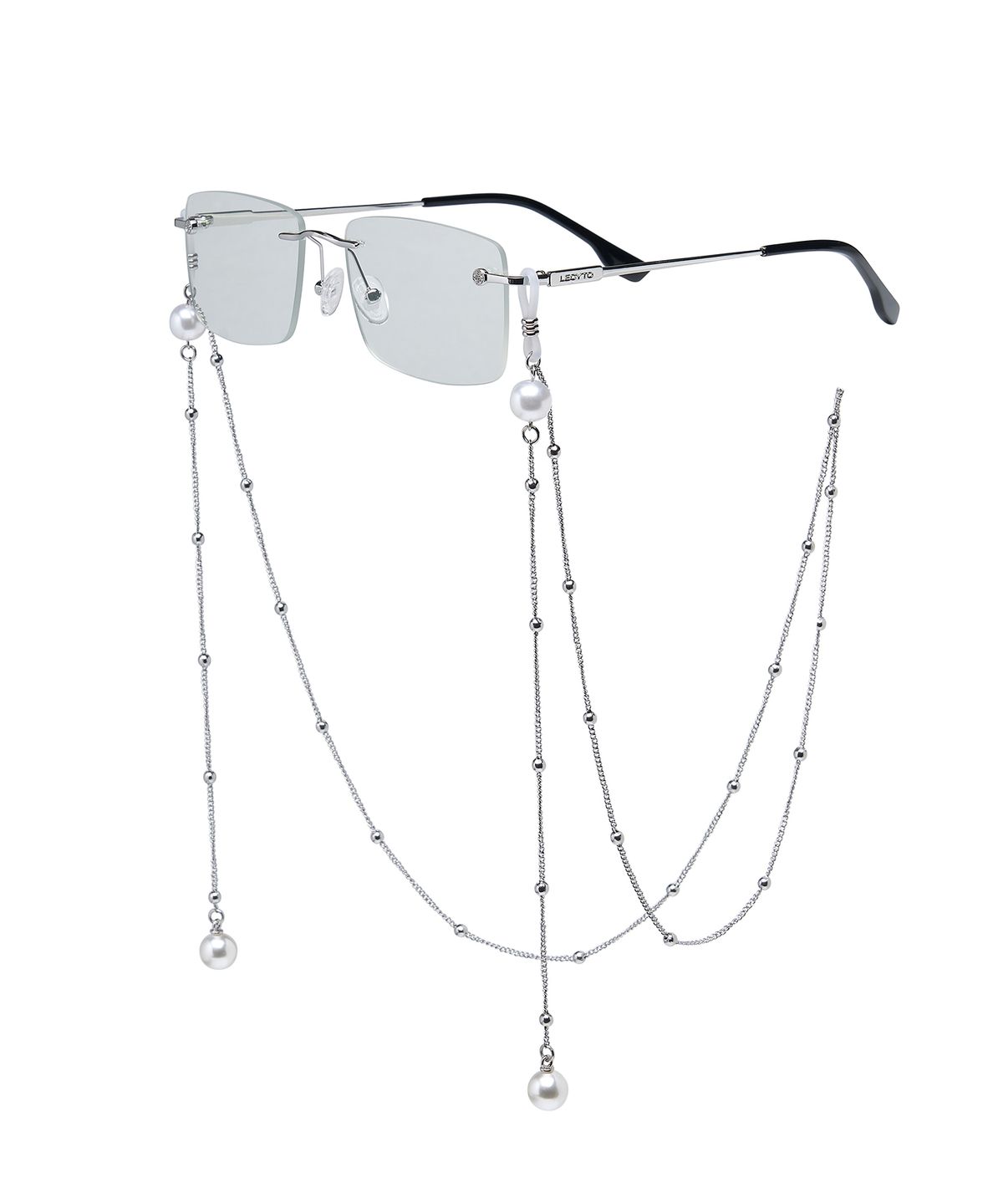레씨토(LECYTO) Pearl Glasses Chain_[White]
