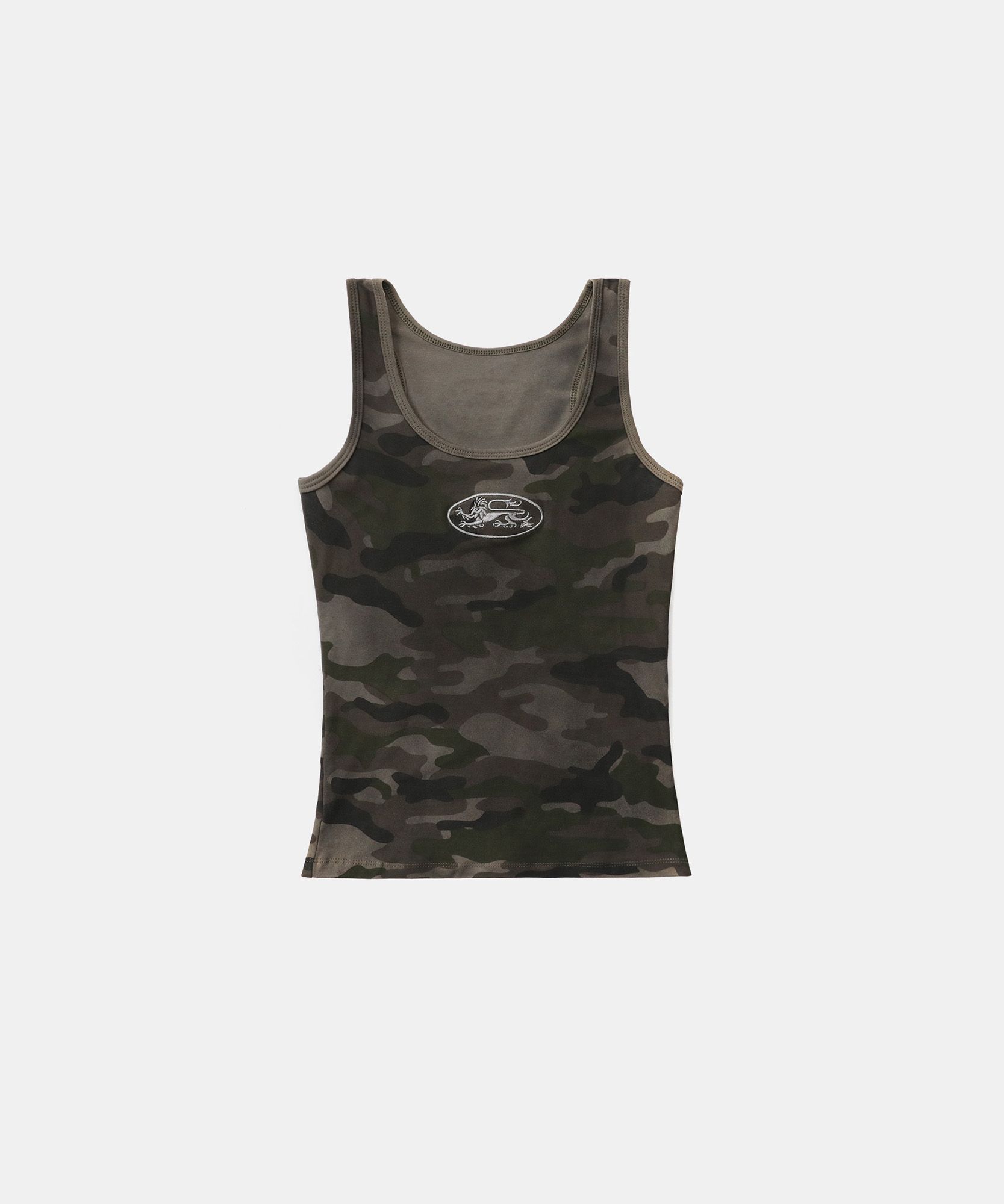 ◆BADBLOOD◆ Camo Tank Top Military w-tnk24-053 Badblood Camo Tank Top - Military – BBGSHOPHK