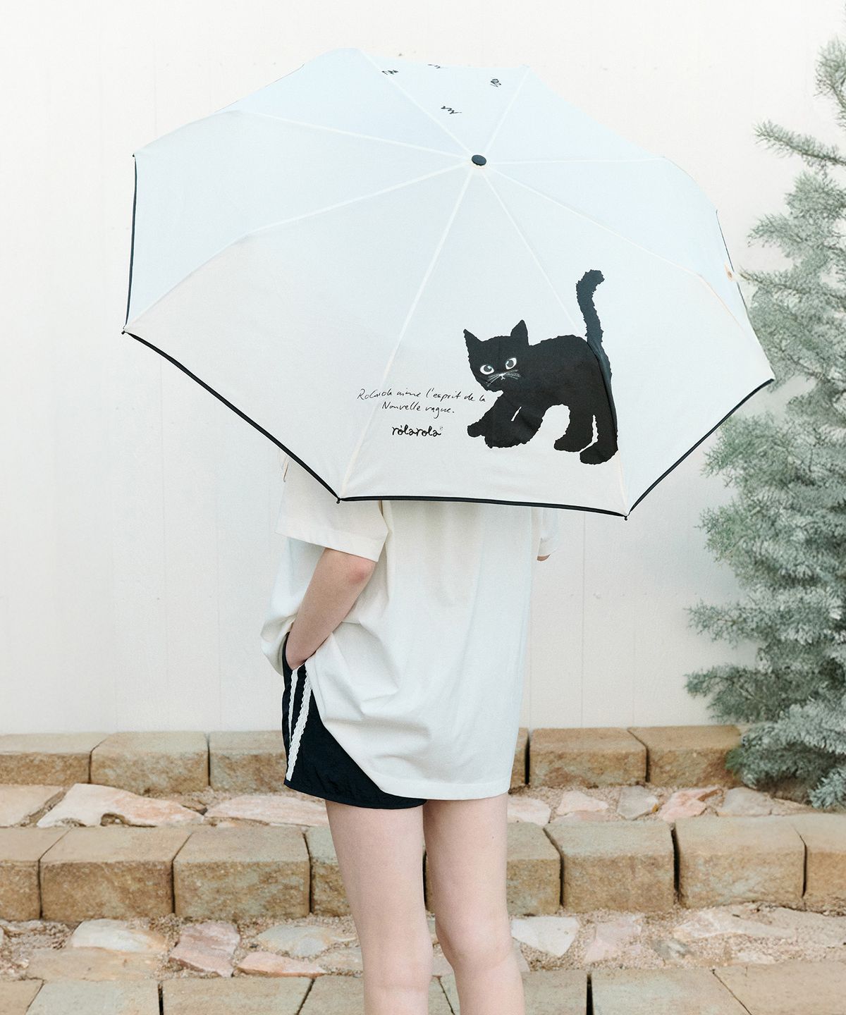로라로라(ROLAROLA) ROLA CAT FRIENDS UMBRELLA IVORY