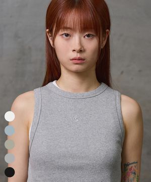 우먼 골지 심볼 슬리브리스 5COLOR