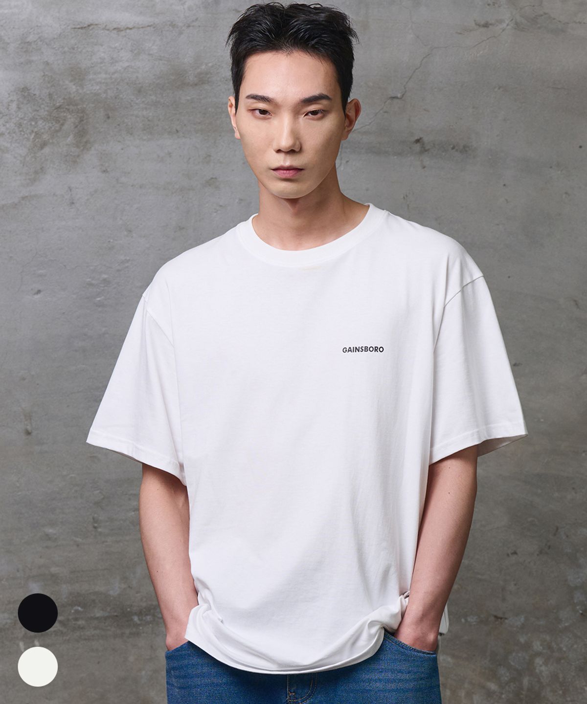 게인스보로(GAINSBORO) 에센셜 로고 티셔츠 2COLOR
