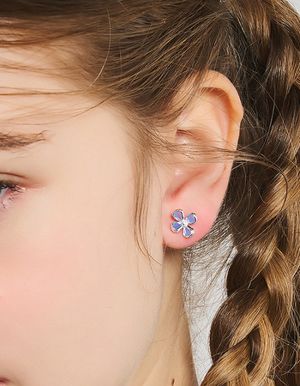 미니 로즈마리 꽃 귀걸이