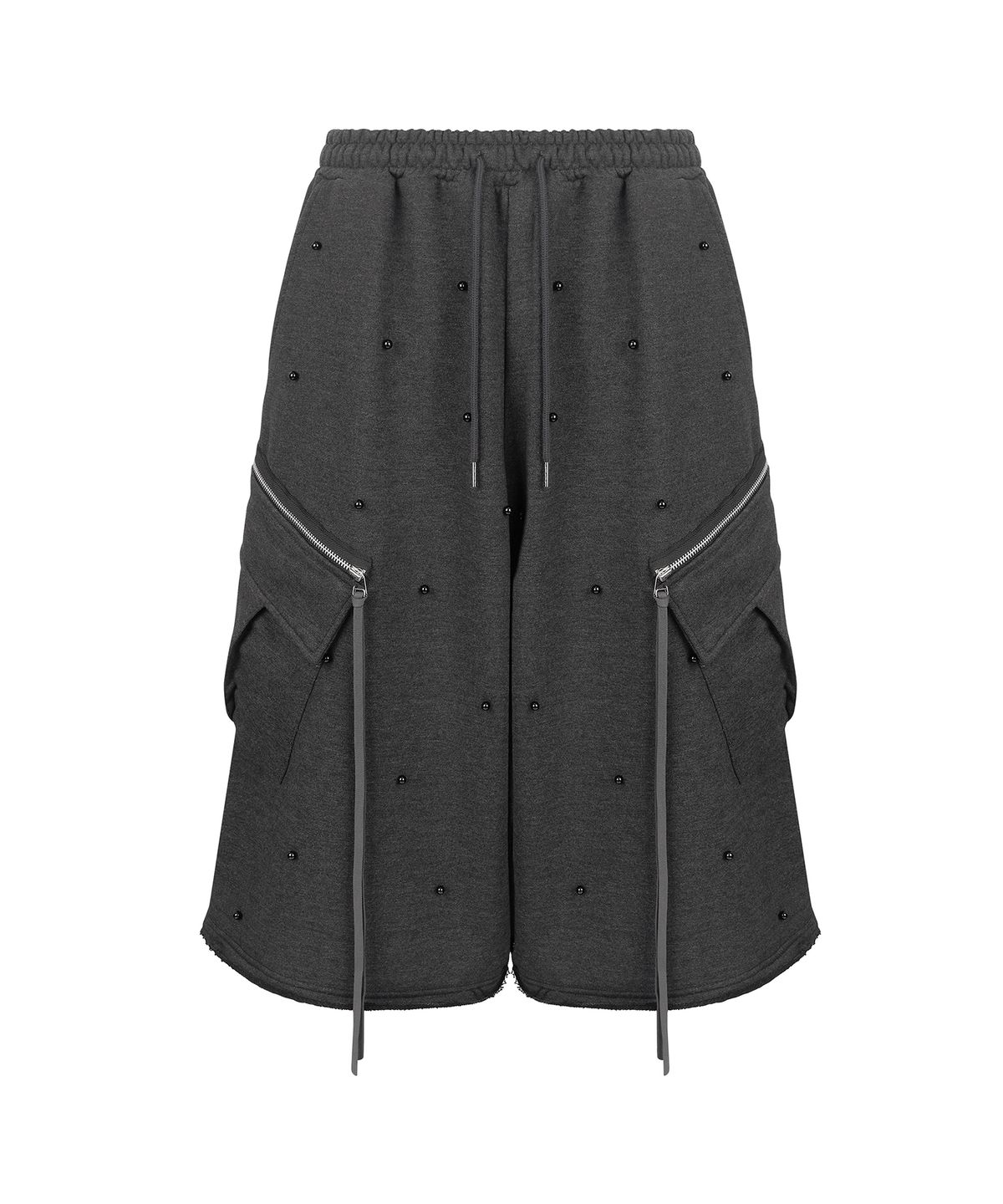 레씨토(LECYTO) Pearl Cargo Bermuda Pants_[Charcoal]