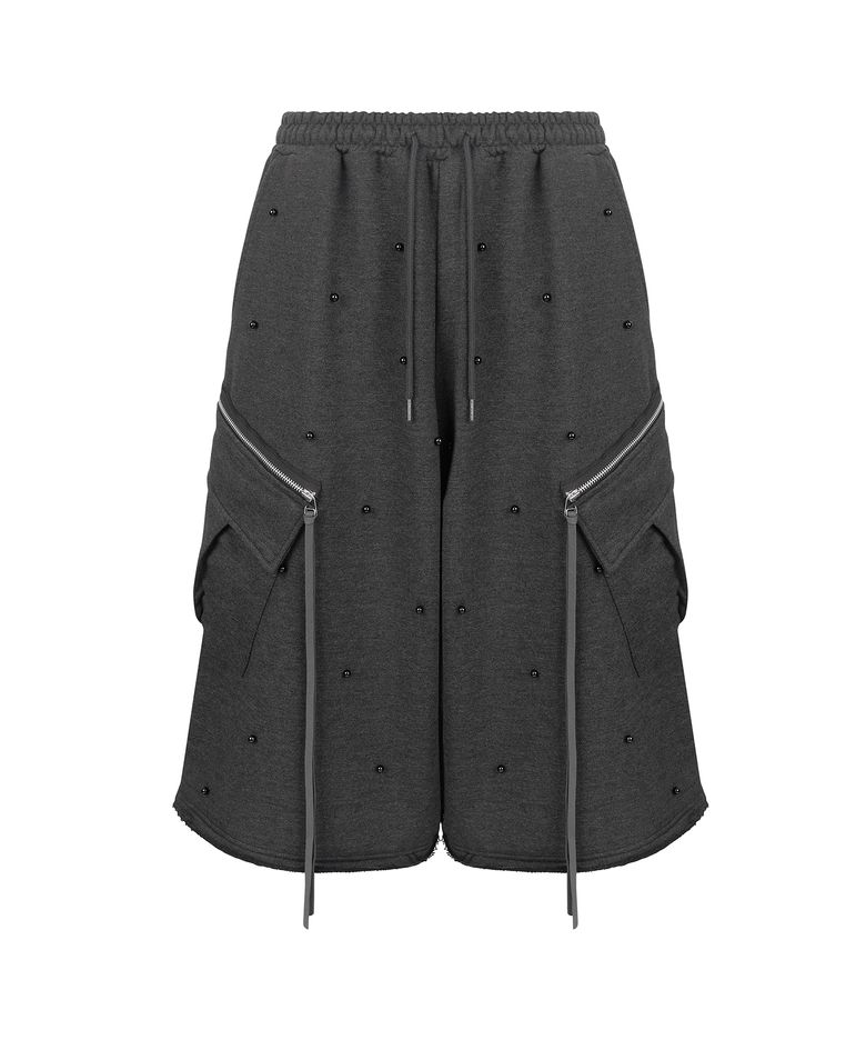 Pearl Cargo Bermuda Pants_[Charcoal]