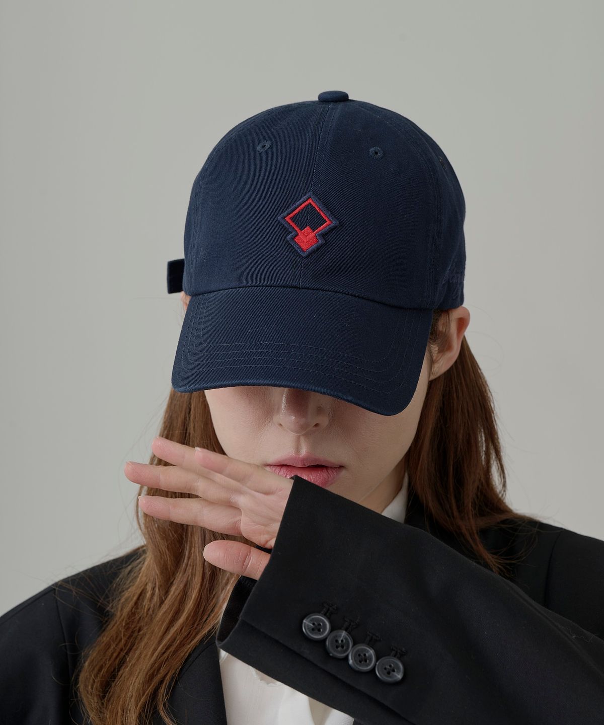 스테이지알(STAGE.R) 다이아 워싱 볼캡 [네이비]
