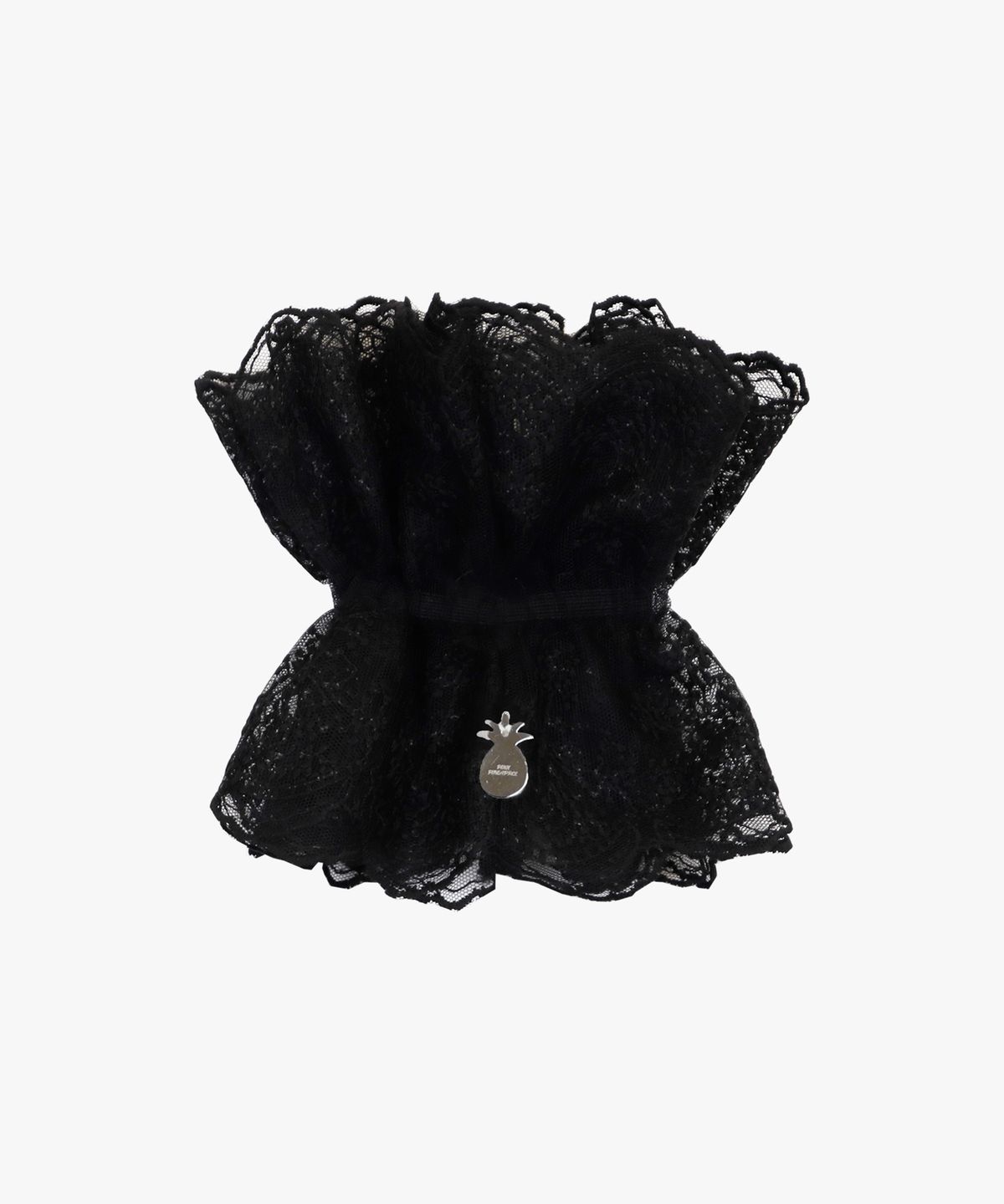 핑크파인애플(PINK PINEAPPLE) BIG LACE LAYERED SCRUNCHIE_BLACK