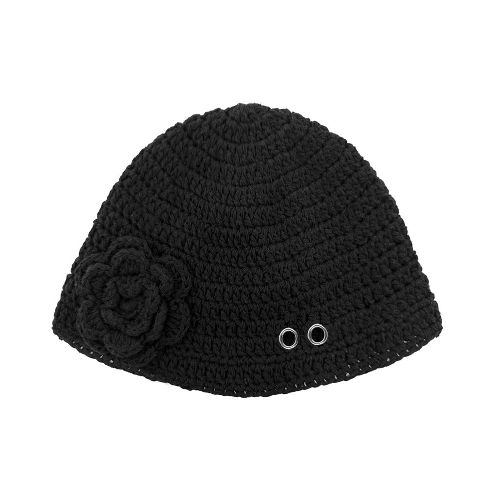 【BLACKPURPLE】25SS★ Piona Eyelet Beanie MUSINSA | BLACK PURPLE Piona Eyelet Beanie_BLACK