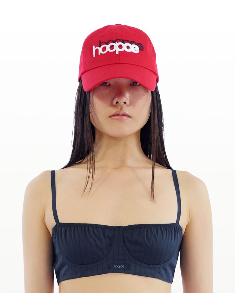 signature multi logo cap_poppy red