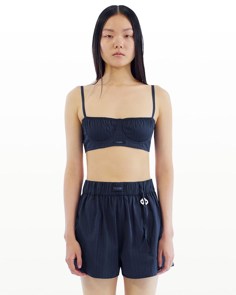 love balconette bra_navy stripe