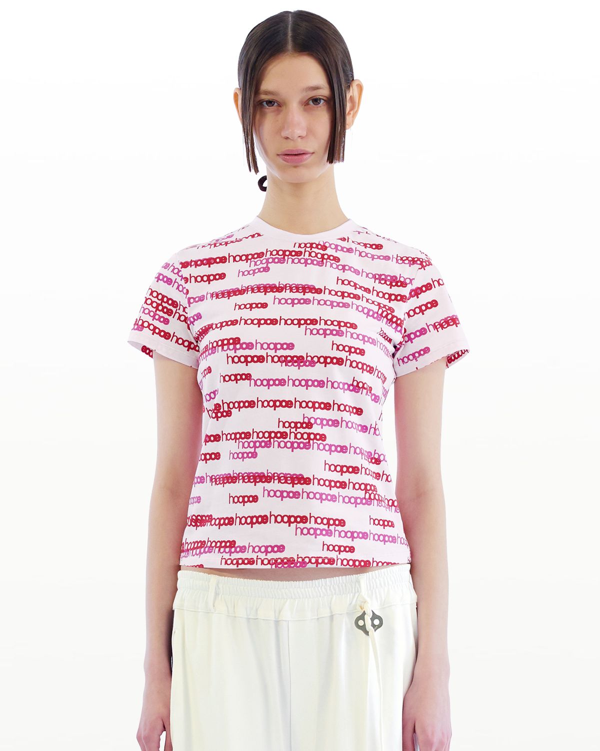 후포(HOOPOE) lettering t-shirt_hoopoe pink