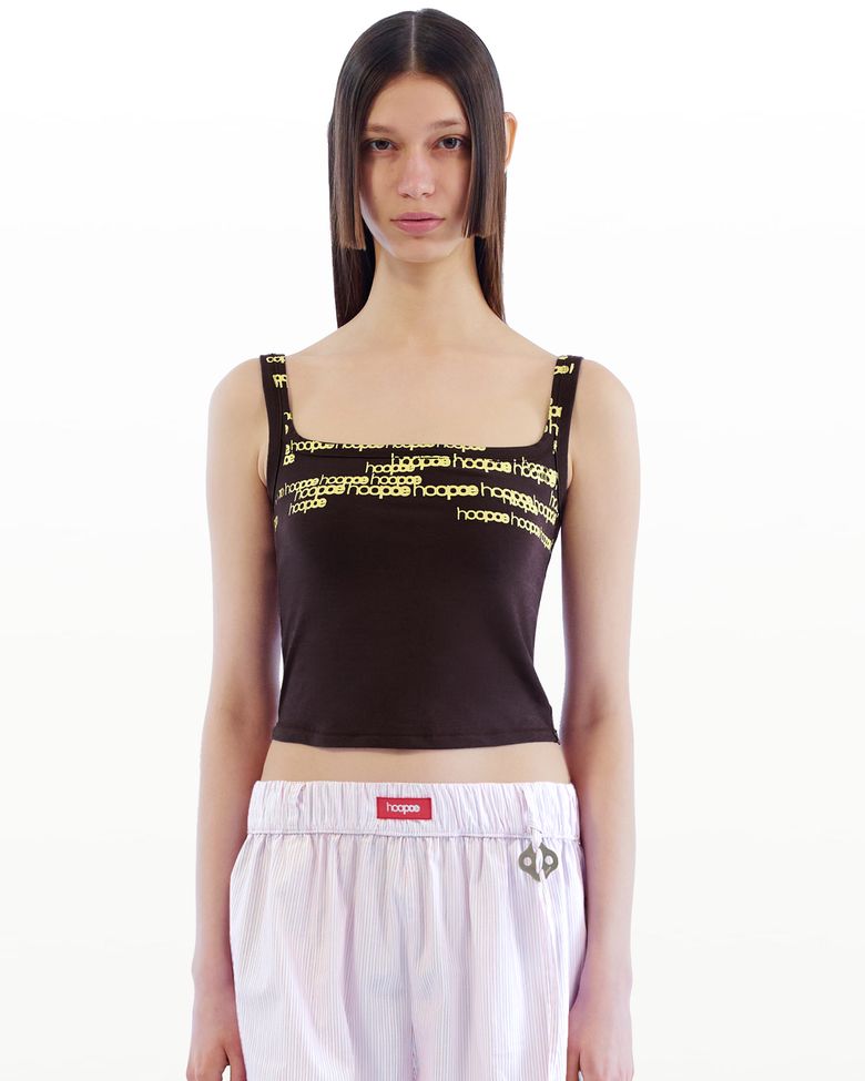 square neck top_chocolate