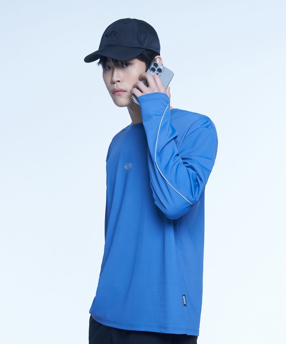 현피트(HYUNFIT) SIGNATURE DETAIL LONG SLEEVE-[BLUE]