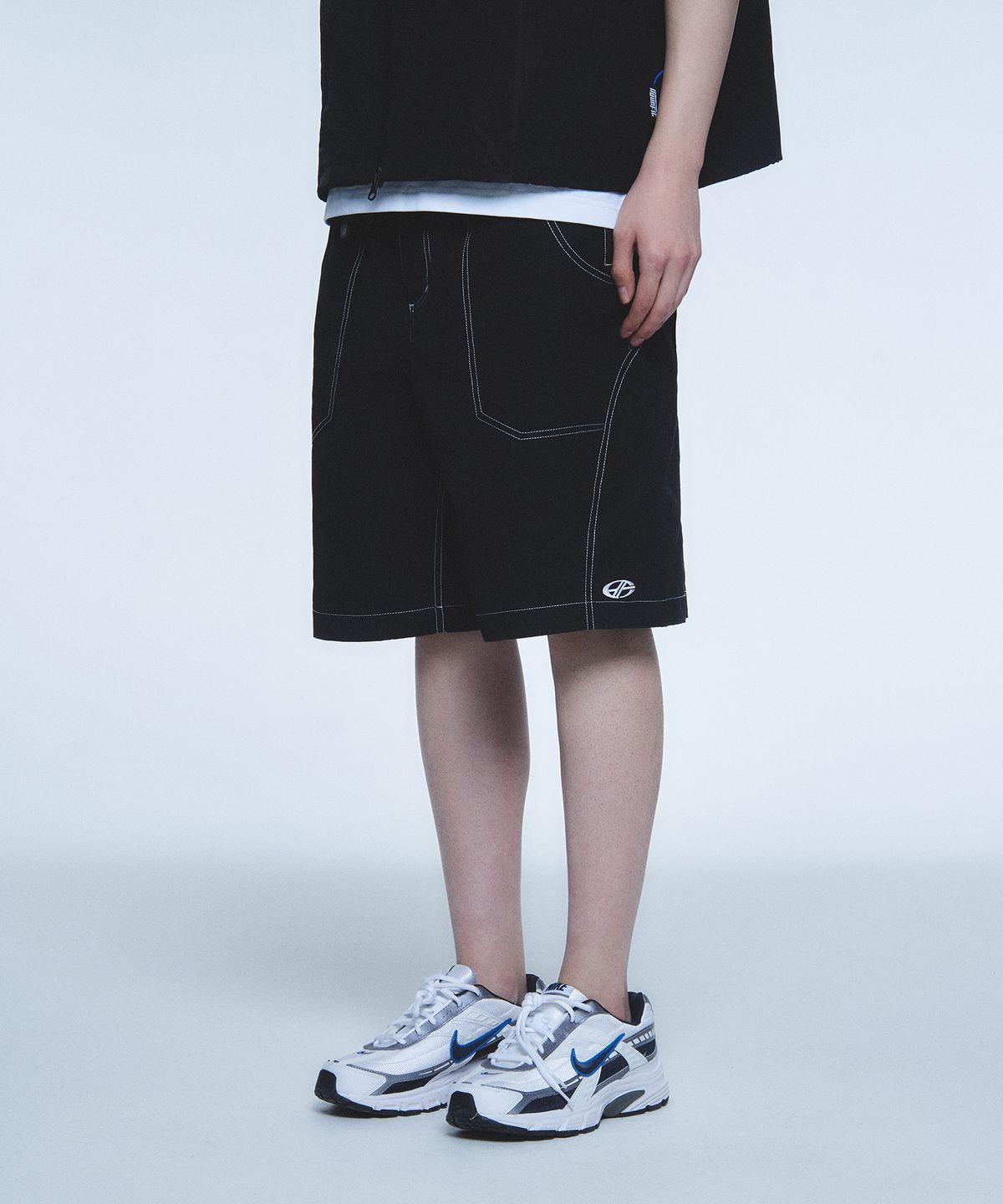현피트(HYUNFIT) SIGNATURE CARGO SHORTS-[BLACK]