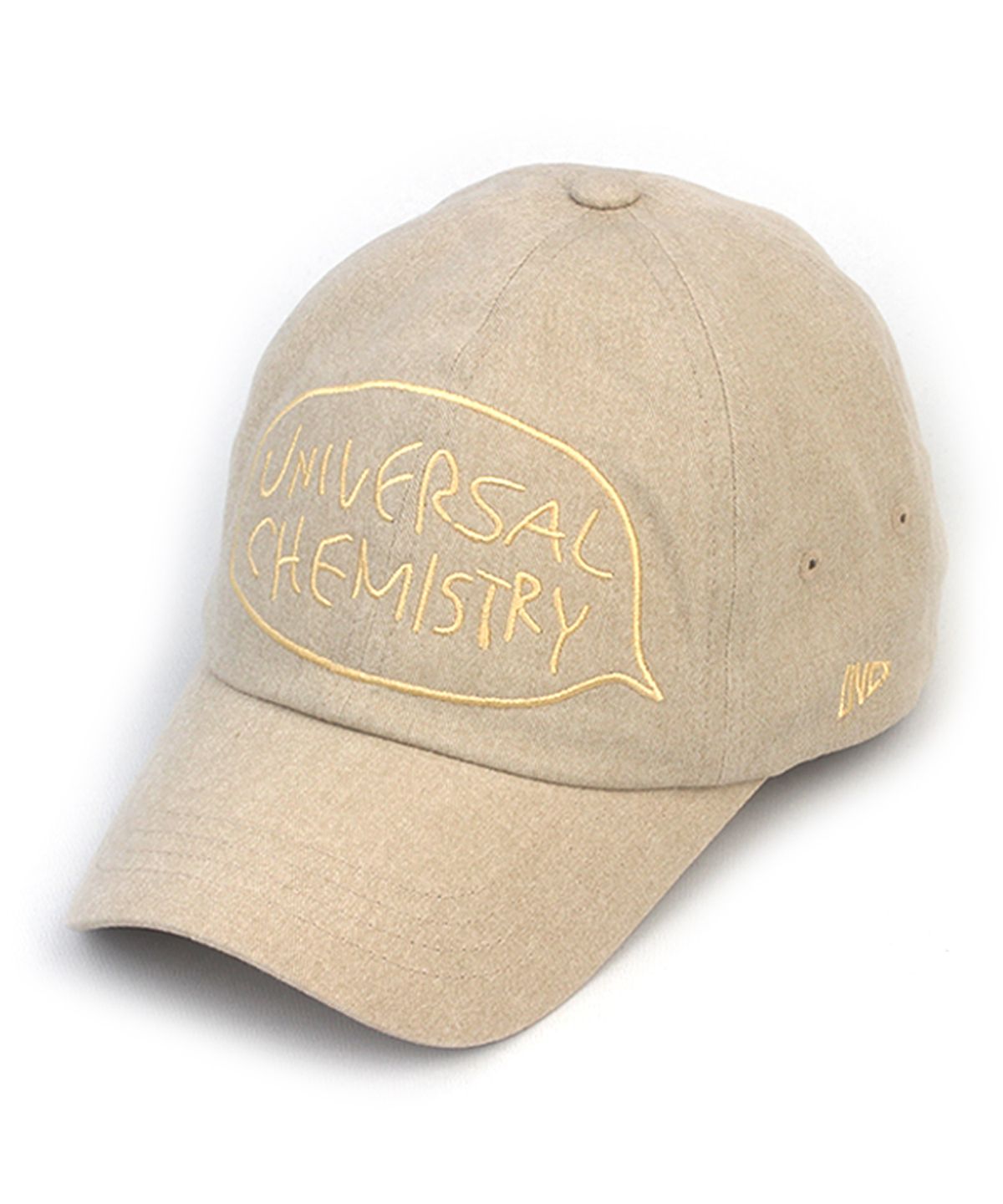 유니버셜 케미스트리(UNIVERSAL CHEMISTRY) Big Logo Washing Beige Ballcap 워싱볼캡