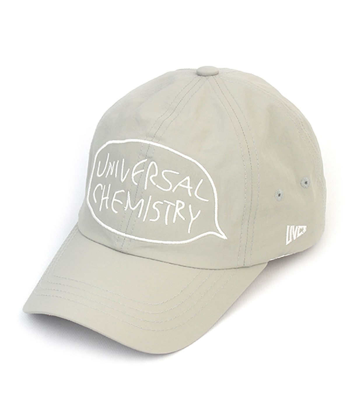 유니버셜 케미스트리(UNIVERSAL CHEMISTRY) Big Logo Nylon Pastel Beige Ballcap 나일론볼캡