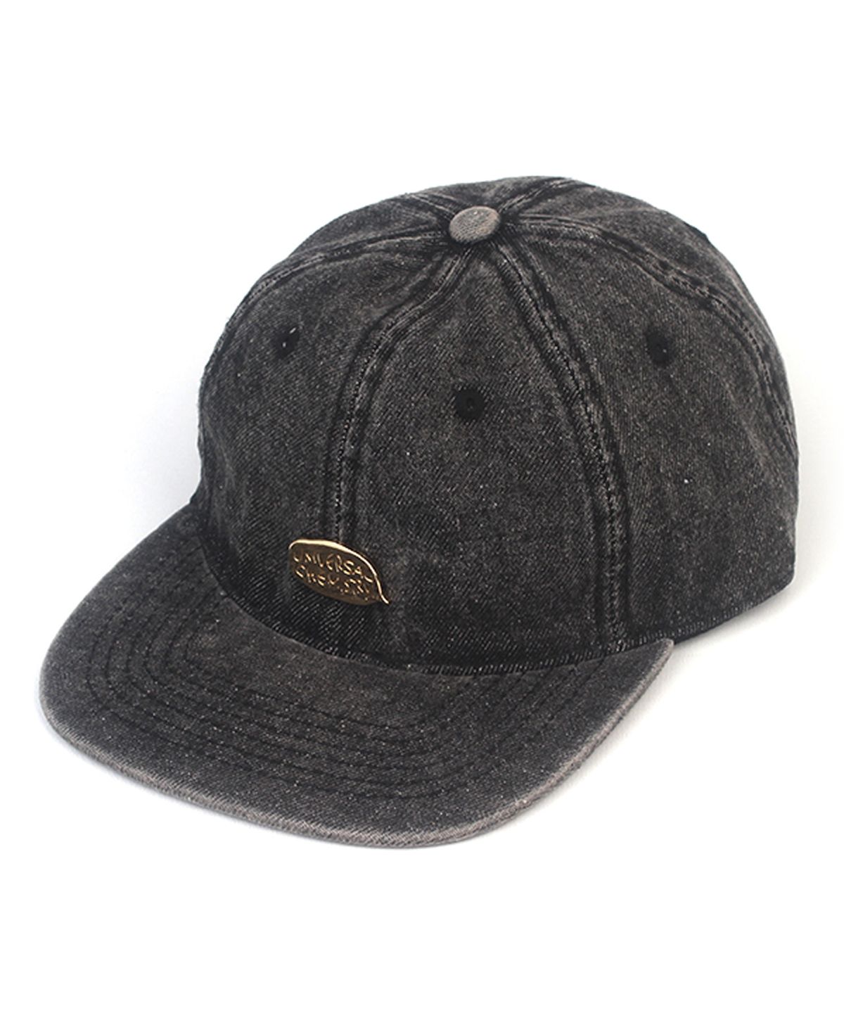 유니버셜 케미스트리(UNIVERSAL CHEMISTRY) Washing Black Denim Strapback Cap 데님모자