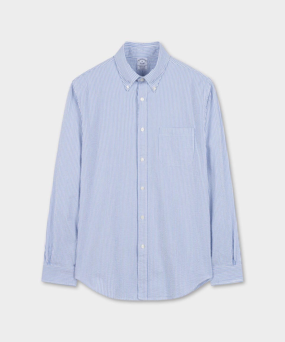 브룩스 브라더스(BROOKS BROTHERS) 시어서커 스트라이프 스포츠셔츠 (라이트블루) (BBTHMM0004LFM)