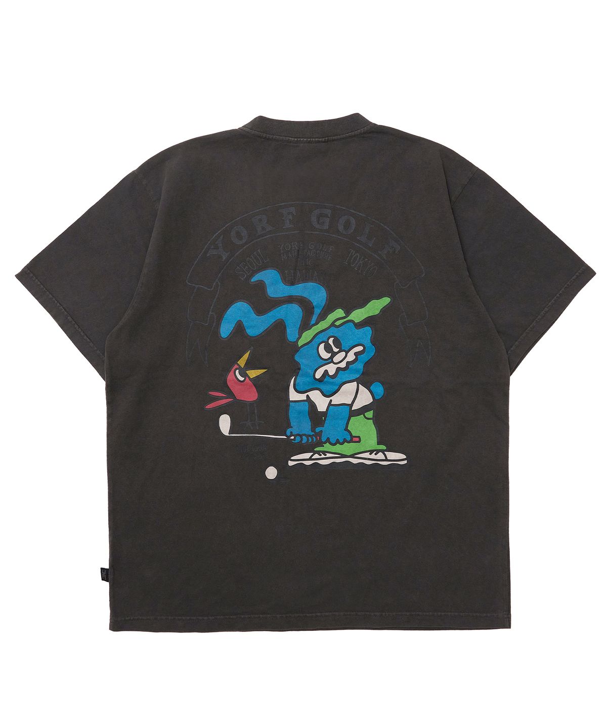 욜프(YORF) YORF T-SHIRT MASTER RABBIT CHARCOAL