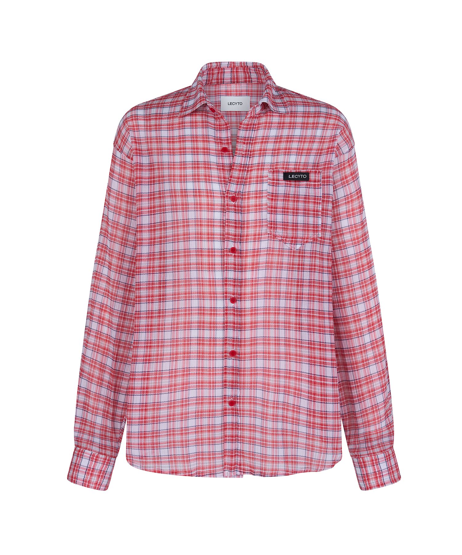 ★LECYTO★ Sunveil Check ShirtNavy MUSINSA | LECYTO Sunveil Check Shirt_[Pink]