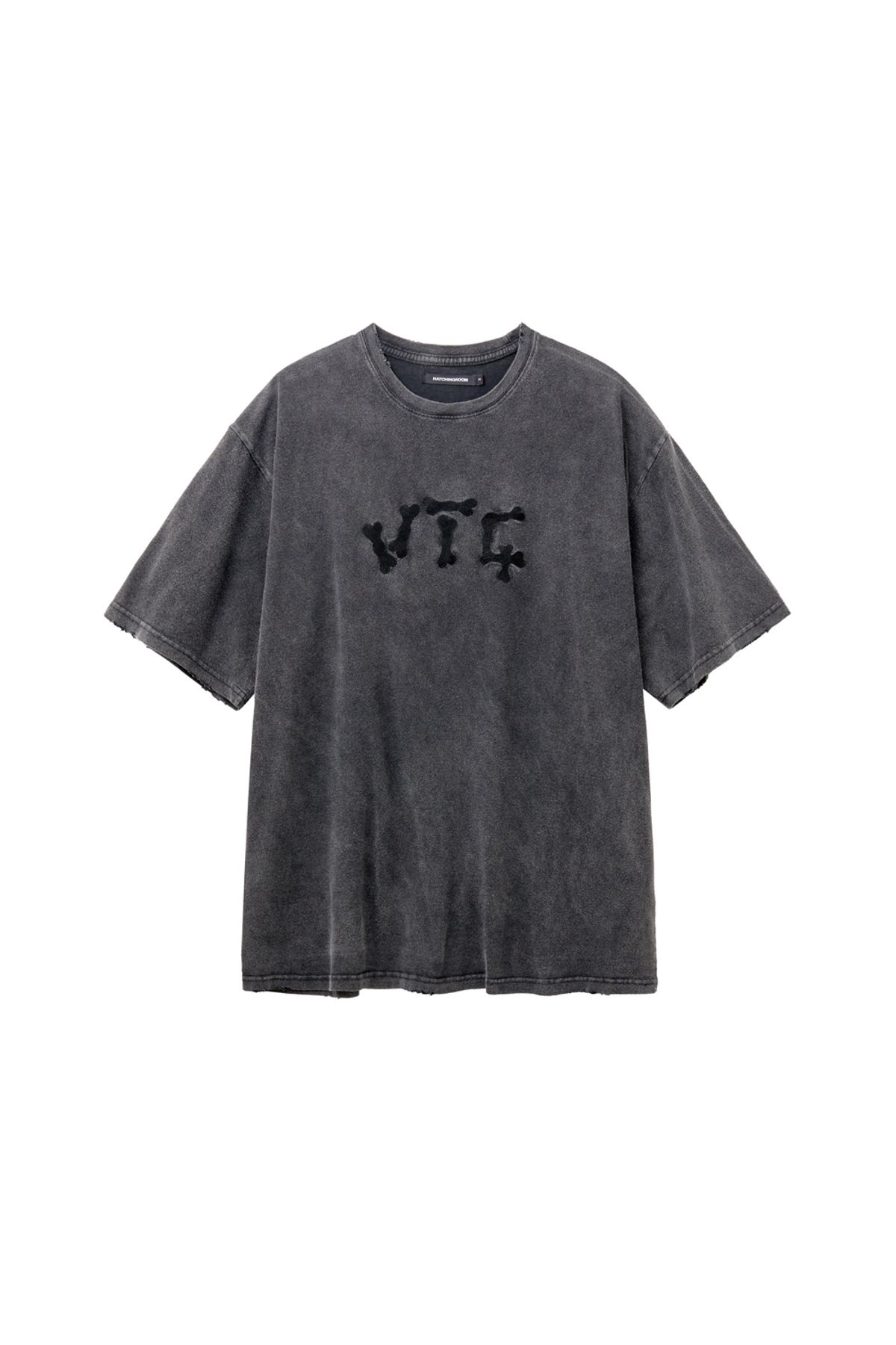 해칭룸(HATCHINGROOM) VTG Embroidery Tee Black