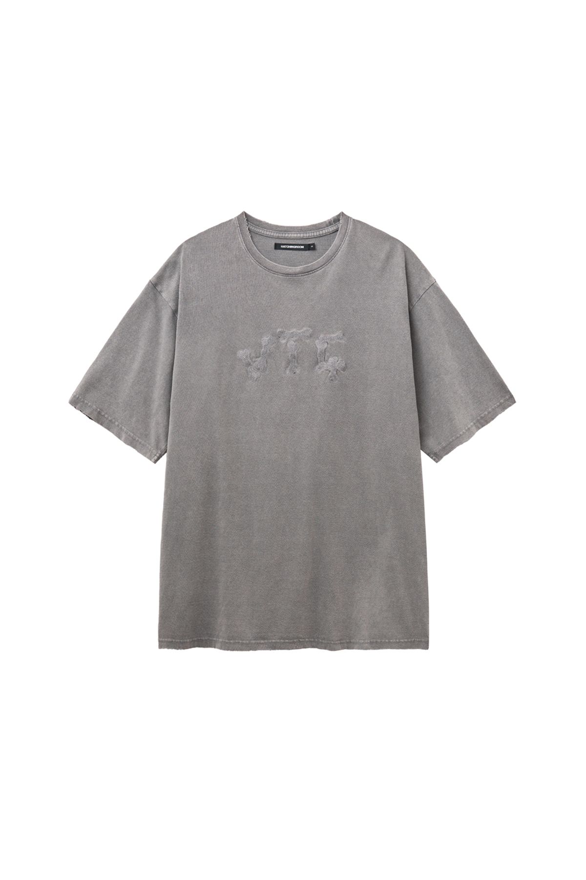 해칭룸(HATCHINGROOM) VTG Embroidery Tee Rose Grey