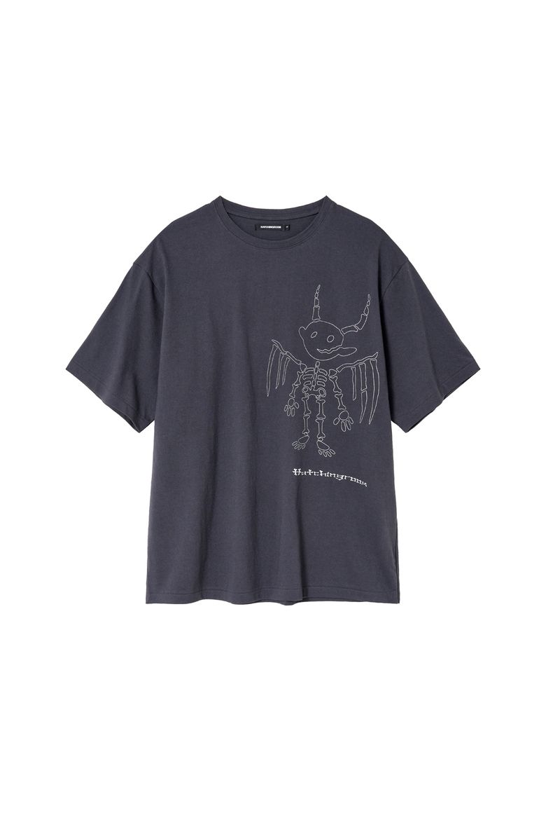 Bone Devil Tee Blue Charcoal