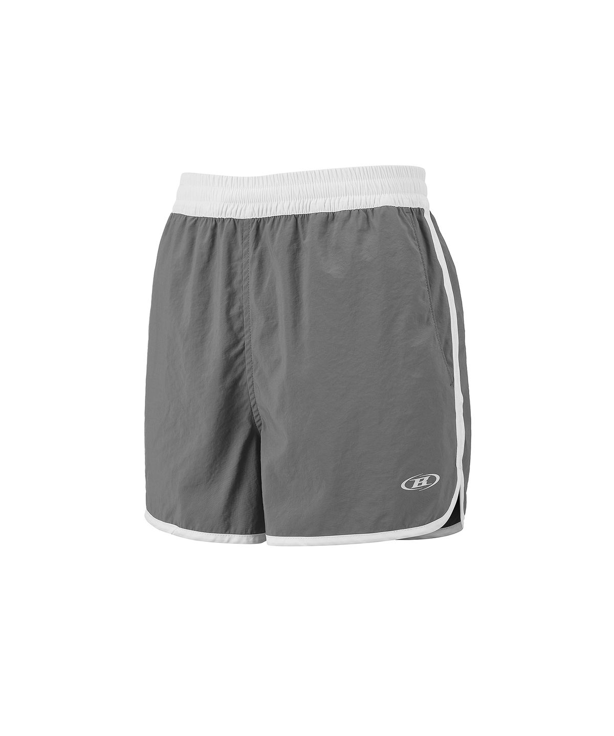 본투윈(BORN TO WIN) W SYMBOL B NYLON DOLPHIN SHORTS [GREY]