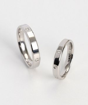 도트라이트 실버 925 남녀 커플링/우정링 LRM25006S