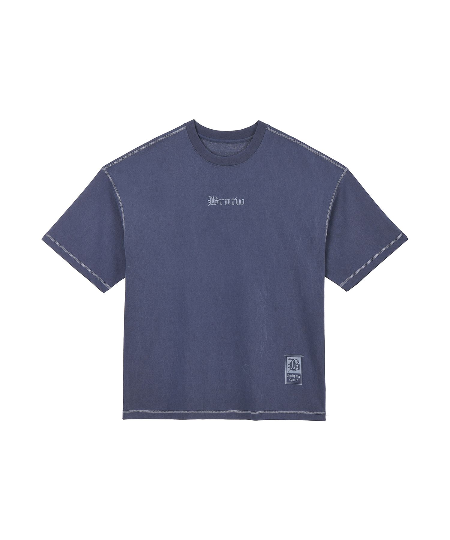 MUSINSA | BORN TO WIN PIGMENT CRACK LETTER EXTRA FIT T
