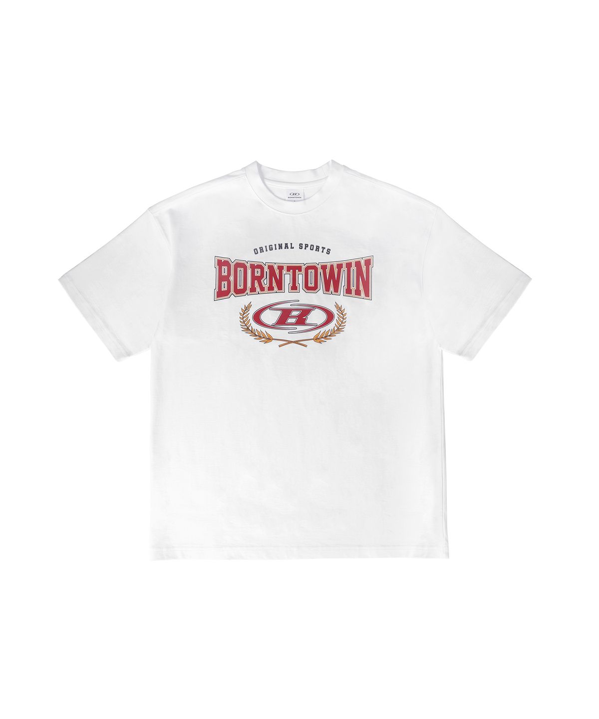 본투윈(BORN TO WIN) SYMBOL B VICTORY SEMI OVER FIT T-SHIRTS [WHITE]